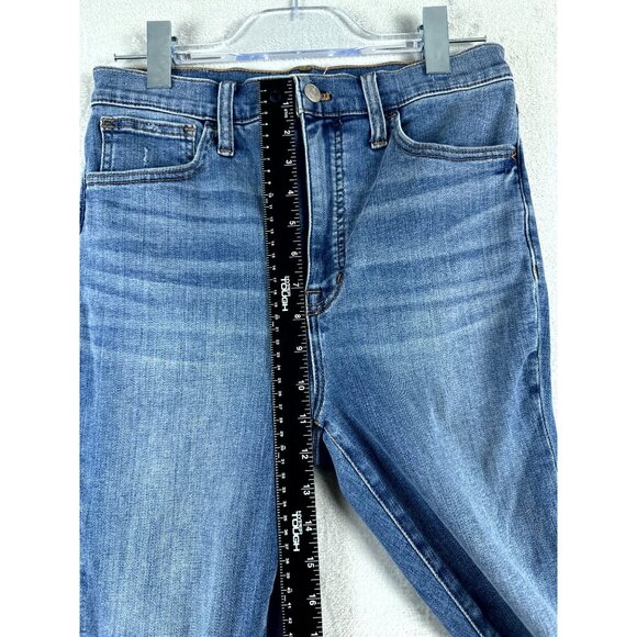 Madewell Women's Skinny Jeans Denim Roadtripper Distressed Blue Size 28 - Picture 7 of 10